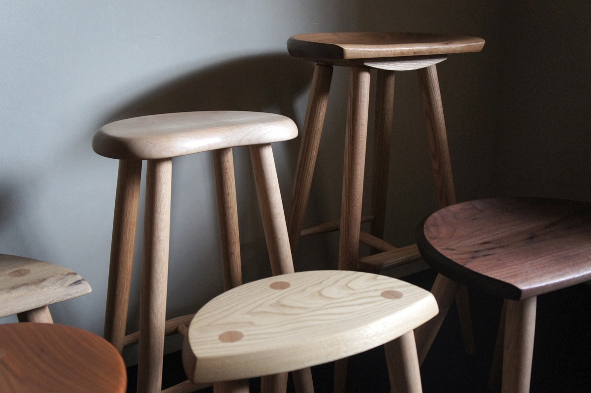 スツール - 飛騨高山の無垢の家具工房
